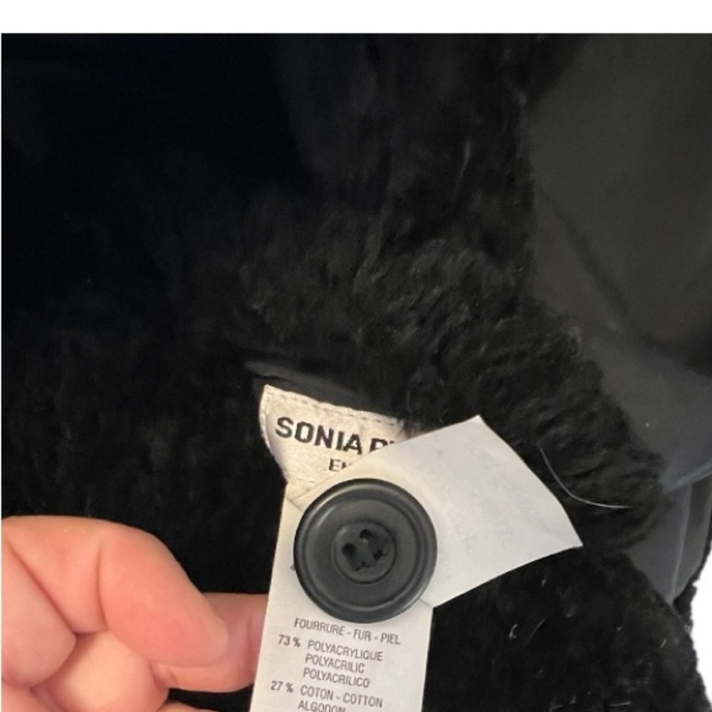 Sonia Rykiel Enfant Black Hoodie Coat View 6
